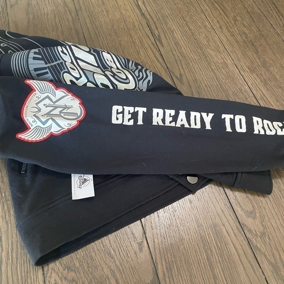 RARE Disney Park’s Rock ‘n’ Roller Coaster Black Jacket NWOT Aerosmith - Picture 9 of 14